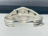 Very Rare Vintage Native American Navajo Rainbow Calsilica Sterling Silver Bracelet-Nativo Arts