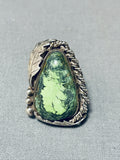 Unforgettable Vintage Native American Navajo Damale Turquoise Sterling Silver Ring-Nativo Arts