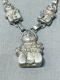More Detailed Vintage Southwest Sterling Silver Necklace-Nativo Arts