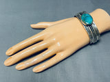 Lavina Eustace Vintage Native American Zuni Royston Turquoise Sterling Silver Bracelet-Nativo Arts