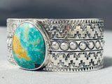 Jake Francosa San Felipe Royston Turquoise Sterling Silver Bracelet-Nativo Arts