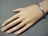Sunny Reeves Navajo Sterling Silver Star Bracelet Native American-Nativo Arts