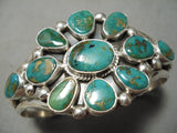 Important Verdy Jake Native American Navajo Royston Turquoise Sterling Silver Bracelet-Nativo Arts