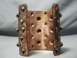 Huge Navajo Super-wide Copper Bracelet Native American-Nativo Arts