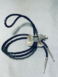 Fascinating Vintage Native American Zuni Sterling Silver Bolo-Nativo Arts
