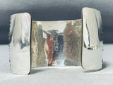 One Of The Most Complex Native American Navajo Geomtric Hand Carved Sterling Silver Bracelet-Nativo Arts
