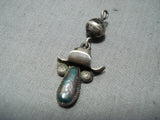 Amazing Vintage Native American Navajo Royston Turquoise Sterling Silver Pendant-Nativo Arts