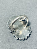 Superlative Vintage Native American Zuni Turquoise Sterling Silver Ring-Nativo Arts