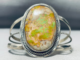 Huge Vintage Native American Navajo Royston Turquoise Sterling Silver Bracelet-Nativo Arts