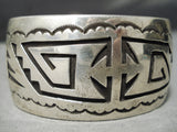 Fascinating Navajo Sterling Silver Bracelet Native American-Nativo Arts