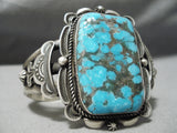 One Of The Best Vintage Native American Navajo Bisbee Turquoise Sterling Silver Bracelet-Nativo Arts