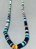 Native American Spectacular Santo Domingo Turquoise Sterling Silver Dragonfly Necklace-Nativo Arts
