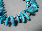 Magnificent Vintage Navajo Turquoise Necklace Native American Old-Nativo Arts