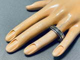 Exquisite Vintage Native American Navajo 14k Gold Sterling Silver Ring-Nativo Arts