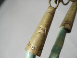 Native American Important Authentic Vintage Santo Domingo Tony Aguilar Sr Turquoise Necklace-Nativo Arts