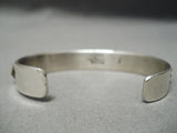 Thick And Heavy!! Vintage Native American Navajo Gold Sterling Silver Feather Bracelet-Nativo Arts