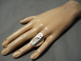 Important Vintage Hopi Native American Steven Pooyuoma Sterling Silver Ring-Nativo Arts