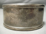 Important Vintage Native American Zuni Hand Wrought Sterling Silver Bracelet Cuff Old-Nativo Arts