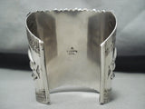 One Of The Best Ever Native American Navajo Turquoise Row Sterling Silver Bracelet-Nativo Arts