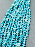 Native American One Of The Best Vintage Santo Domingo Blue Turquoise Hand Woven Necklace-Nativo Arts
