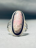 Exceptional Native American Navajo Rhodolyte Sterling Silver Ring-Nativo Arts