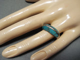 Gorgeous Vintage Native American Navajo Royston Turquoise Sterling Silver Ring-Nativo Arts