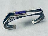 Important Vintage Native American Hopi Sugilite Sterling Silver Bracelet-Nativo Arts
