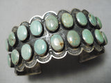 One Of The Best Vintage Native American Navajo Domed Royston Turquoise Sterling Silver Bracelet-Nativo Arts