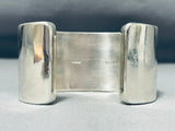 Native American Heavy 130 Gram Navajo Turquoise Coral Sterling Silver Wide Bracelet Cuff-Nativo Arts