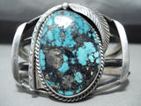 Important Fanny Platero Vintage Native American Navajo Godber Turquoise Sterling Silver Bracelet-Nativo Arts