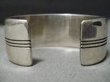 Magnificent Vintage Navajo Sterling Silver Bracelet Native American-Nativo Arts