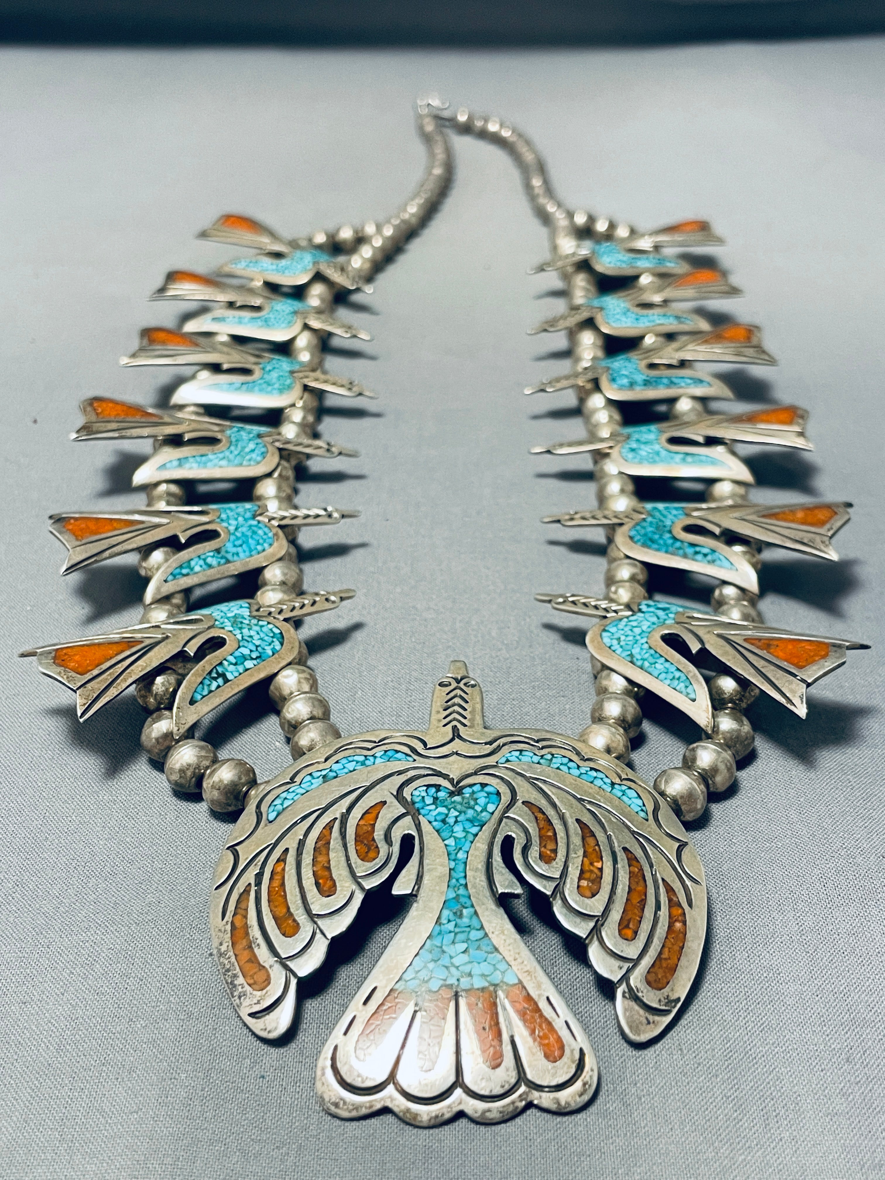 Rare Singer Vintage Native American Navajo Turquoise