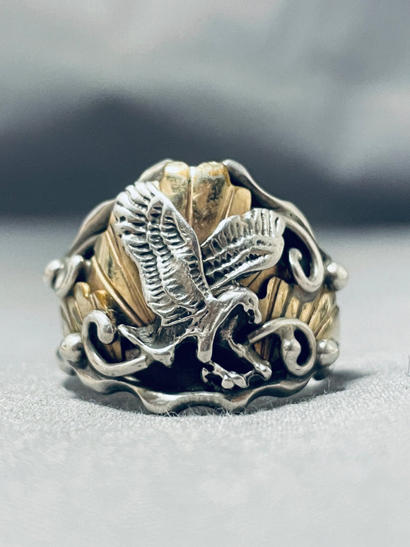 Silver Eagle Ring - Solid Sterling Silver American Eagle Men's Ring – Karma  Blingz