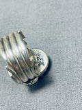 Authentic Vintage Native American Navajo Ben Begaye (d) Sterling Silver Lapis Ring-Nativo Arts