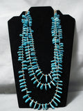 Impressive Vintage Navajo Turquoise Heishi Necklace Native American-Nativo Arts