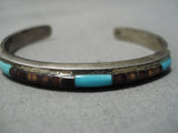 Amazing Vintage Navajo Turquoise Heishi Sterling Silver Native American Bracelet-Nativo Arts