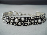 Extraordinary Navajo Sterling Silver Bracelet Native American-Nativo Arts
