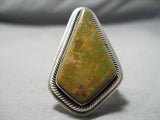Fantastic Vintage Native American Navajo Royston Turquoise Sterling Silver Ring Old-Nativo Arts