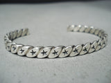 Sunny Reeves Navajo Sterling Silver Star Bracelet Native American-Nativo Arts