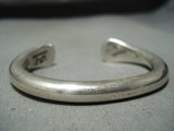Authentic Important Vintage Native American Navajo Orville Tsinnie Sterling Silver Bracelet-Nativo Arts