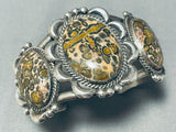 Best Leopard Jasper Vintage Native American Navajo Sterling Silver Bracelet-Nativo Arts