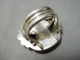Native American Important Ben Begaye Vintage Royston Turquoise Sterling Silver Ring-Nativo Arts