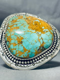 Rare Tso Family Native American Navajo Royston Turquoise Sterling Silver Bracelet-Nativo Arts