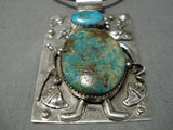 Incredible Vintage Navajo Turquoise Sterling Silver Native American Necklace-Nativo Arts