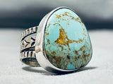 Magnificent San Felipe #8 Turquoise Mine Sterling Silver Ring-Nativo Arts