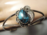 Very Important Last Chance Turquoise Vintage Native American Navajo Sterling Silver Bracelet-Nativo Arts