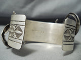 Spectacular San Felipe Native American 8 Turquoise Sterling Silver Bracelet-Nativo Arts
