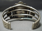 Incredible Vintage Navajo Old Kingman Turquoise Sterling Silver Bracelet-Nativo Arts