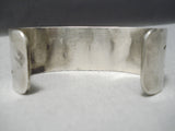 Incredible Vintage Hopi Native American Sterling Silver Bracelet Old-Nativo Arts
