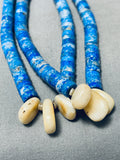 The Most Unique Vintage Santo Domingo Lapis Heishi Jacla Necklace-Nativo Arts